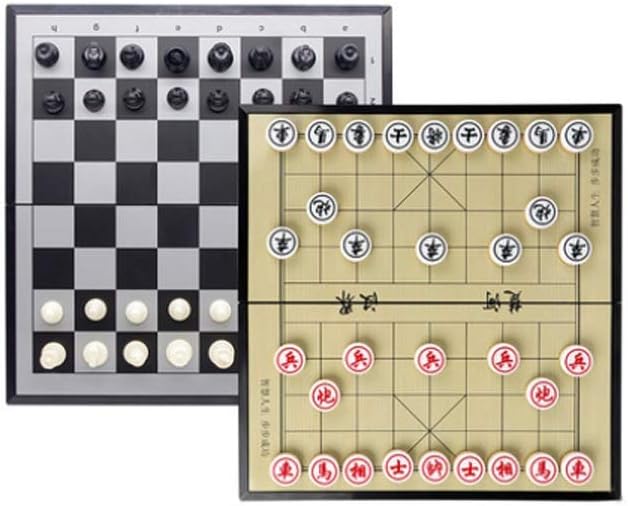 ROLTIN Juego de ajedrez de viaje magnético con tablero de ajedrez plegable, juego de mesa de ajedrez portátil, juguetes especiales para niños y