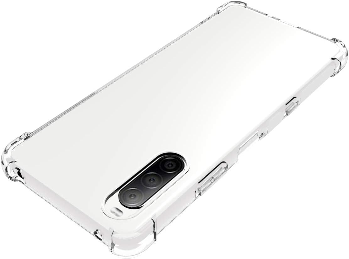 Caso para Sony Xperia 10 III Clear TPU cuatro esquinas cubierta protectora transparente suave funda