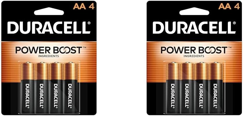 DURACELL Batería alcalina Powerboost AA4, 4 unidades (paquete de 2)