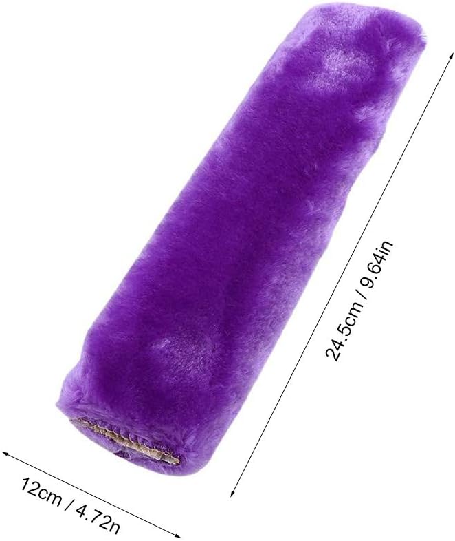 2 fundas para correa de cinturón de seguridad, almohadillas de hombro de felpa suave y cómoda para asientos de automóvil, cochecitos (morado)