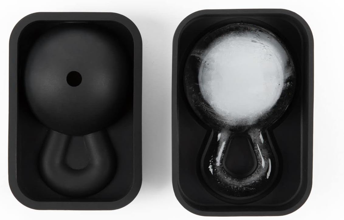Molde de silicona para cubitos de hielo y whisky con pesas rusas (paquete de 2) para bebidas de fusión lenta, sin fugas, hielo para cócteles,