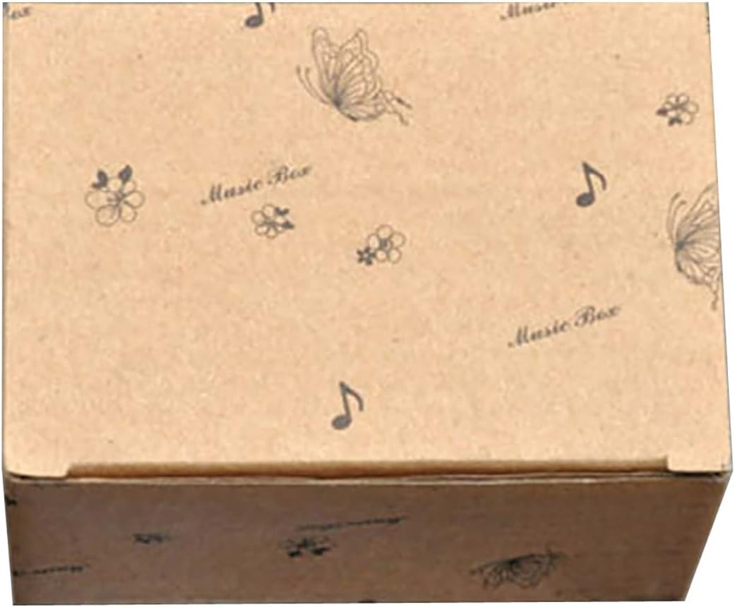 Caja de música con cuerda de plástico blanco con movimiento musical Sankyo (opción de 60 melodías) (Canción de cuna de Brahm)