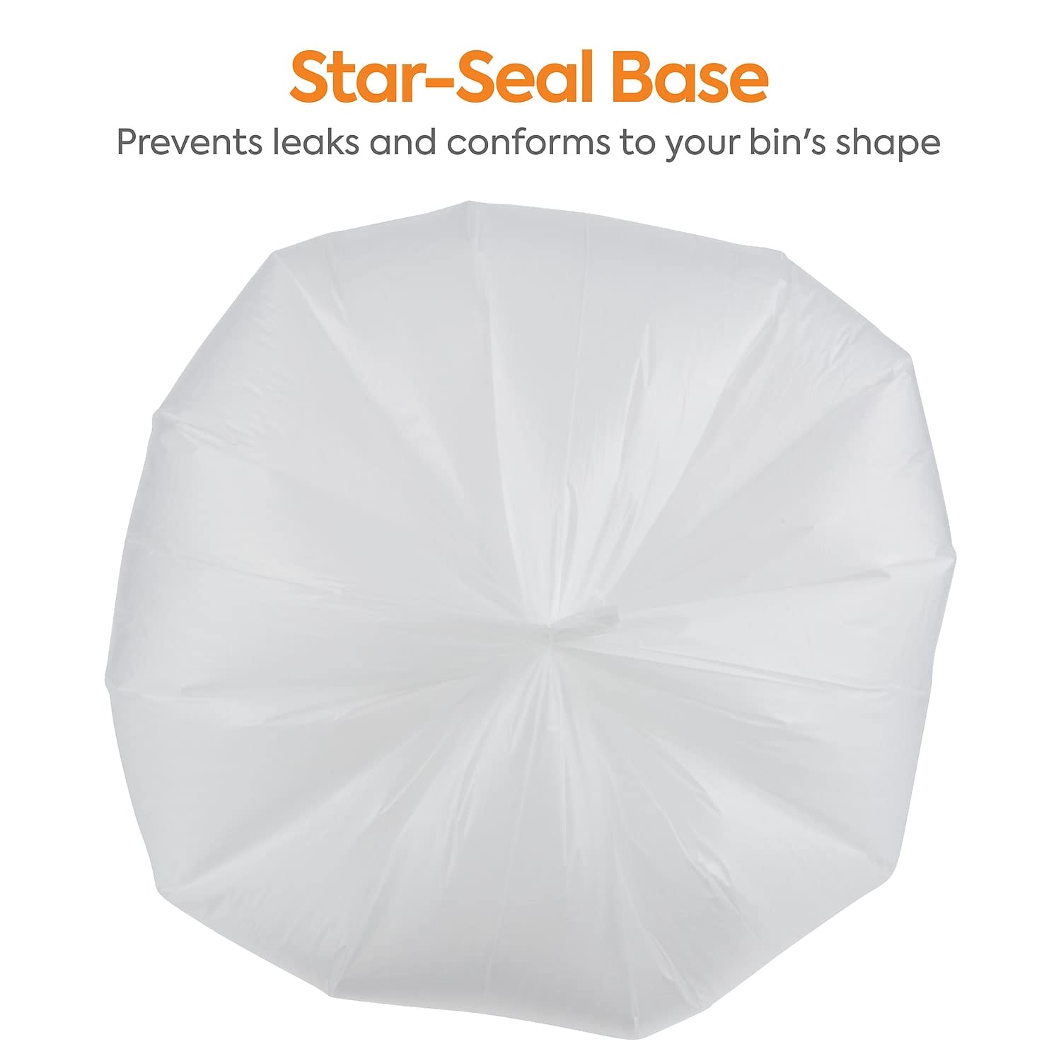 Bolsa de basura profesional de 12-16 galones, 24 x 33 pulgadas, alta densidad, 13 mic, natural, 20 rollos (CW57406)