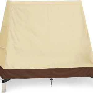 HEPOVER Cubierta para columpio de patio, marco en A, 420D, impermeable, 72 x 67 x 55 pulgadas, resistente a los rayos UV, protector para muebles de HEPOVER Cubierta para columpio de patio, marco en A, 420D, impermeable, 72 x 67 x 55 pulgadas, resistente a los rayos UV, protector para muebles de