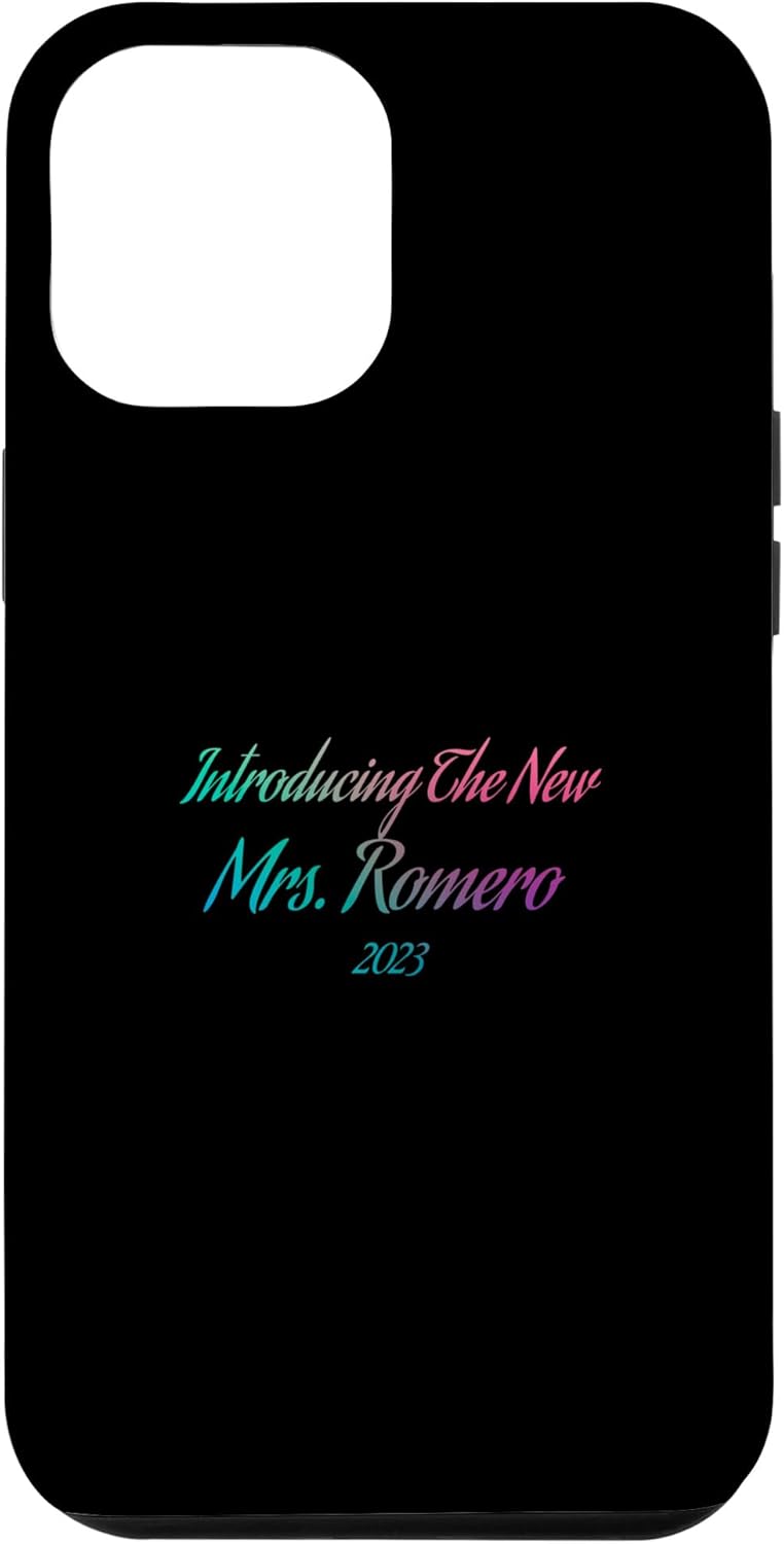 iPhone 14 Plus Introducing the new Mrs ROMERO 2023 wedding engagement Case