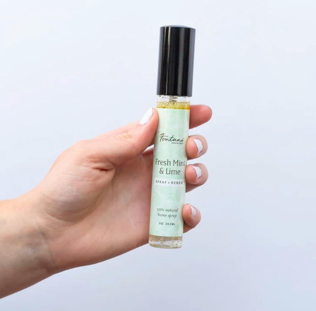 Fontana Candle Co – Ambientador de ambiente con infusión de aceites esenciales, lavanda, menta fresca y lima, cítricos de flores silvestres,