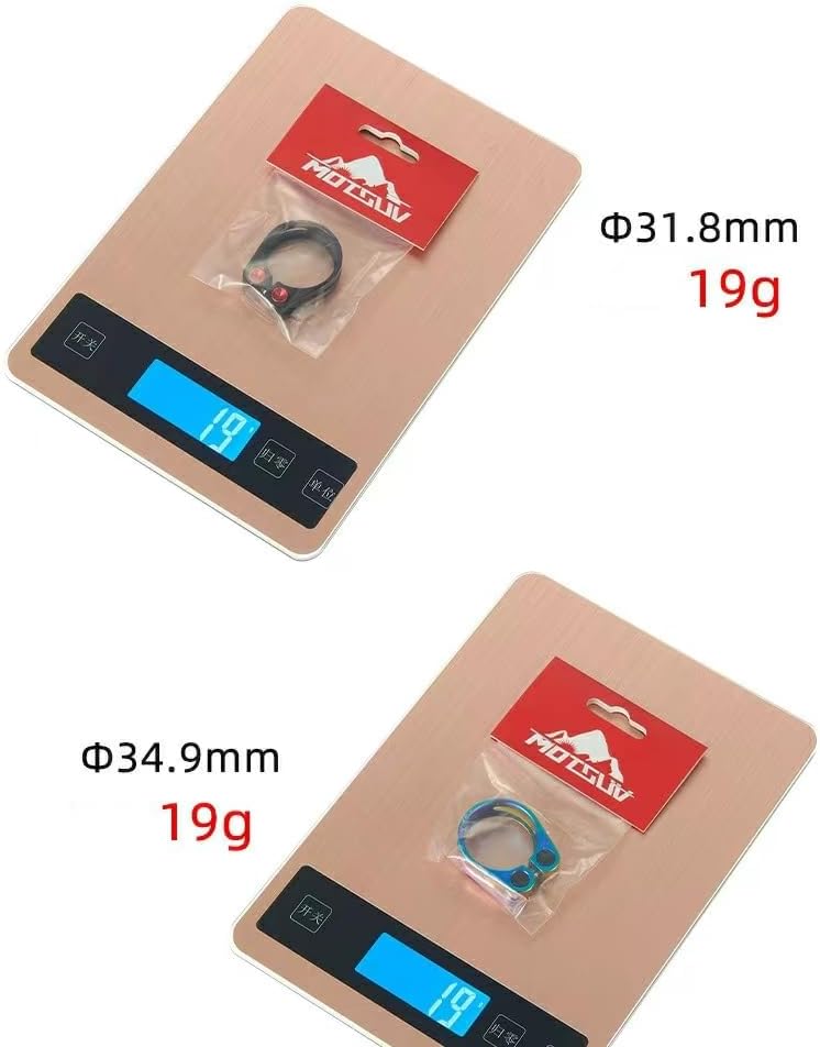 Abrazadera de poste de asiento de bicicleta de aleación de aluminio de 31.81.374 in, abrazadera de asiento de bicicleta de carretera con bloqueo