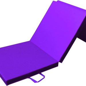 PRISP Tapete de ejercicio plegable de 6 x 2 pies, tapete de gimnasia de tres pliegues para gimnasio en casa y entrenamientos de fitness, 2 pulgadas PRISP Tapete de ejercicio plegable de 6 x 2 pies, tapete de gimnasia de tres pliegues para gimnasio en casa y entrenamientos de fitness, 2 pulgadas