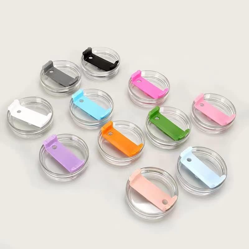 Paquete de 2 tapas para vaso de 40 onzas compatibles con Stanley Quencher, a prueba de derrames, de acero inoxidable, resistentes a salpicaduras,