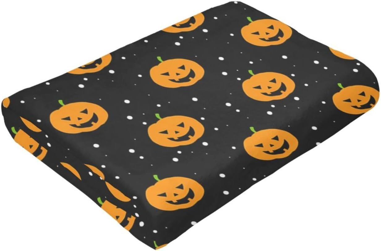 Manta de microforro polar ultrasuave para Halloween, ligera, mullida y cálida, manta de franela de Halloween para sofá, cama, sala de estar, 50 x 40