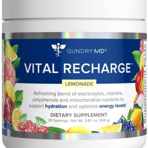 Gundry MD Vital Recharge Suplemento en polvo  Fórmula energética avanzada con electrolitos  Soporta suministro de ATP  30 porciones Gundry MD Vital Recharge Suplemento en polvo  Fórmula energética avanzada con electrolitos  Soporta suministro de ATP  30 porciones