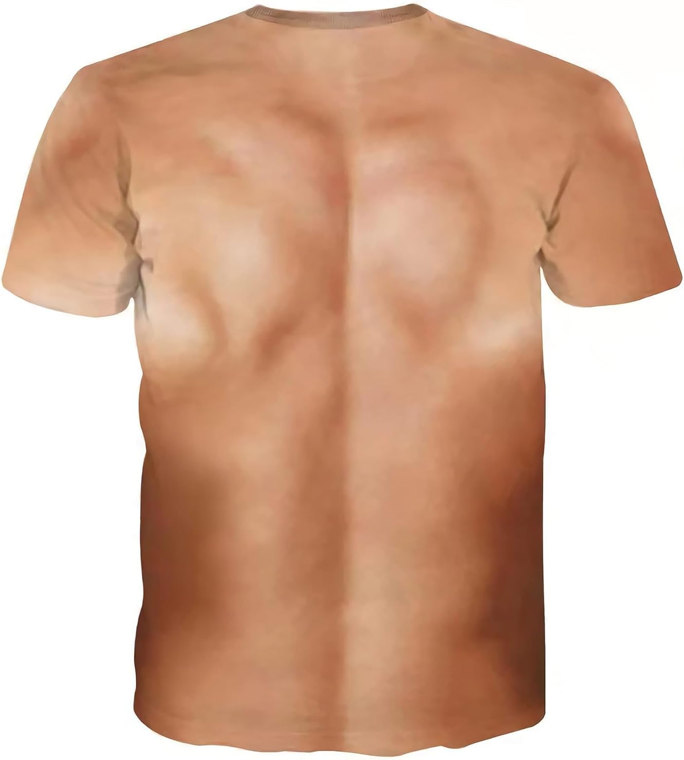 Camiseta con estampado gráfico de abdominales falsos en 3D para hombre, camisetas feas para mujeres y hombres, ajustadas, básicas