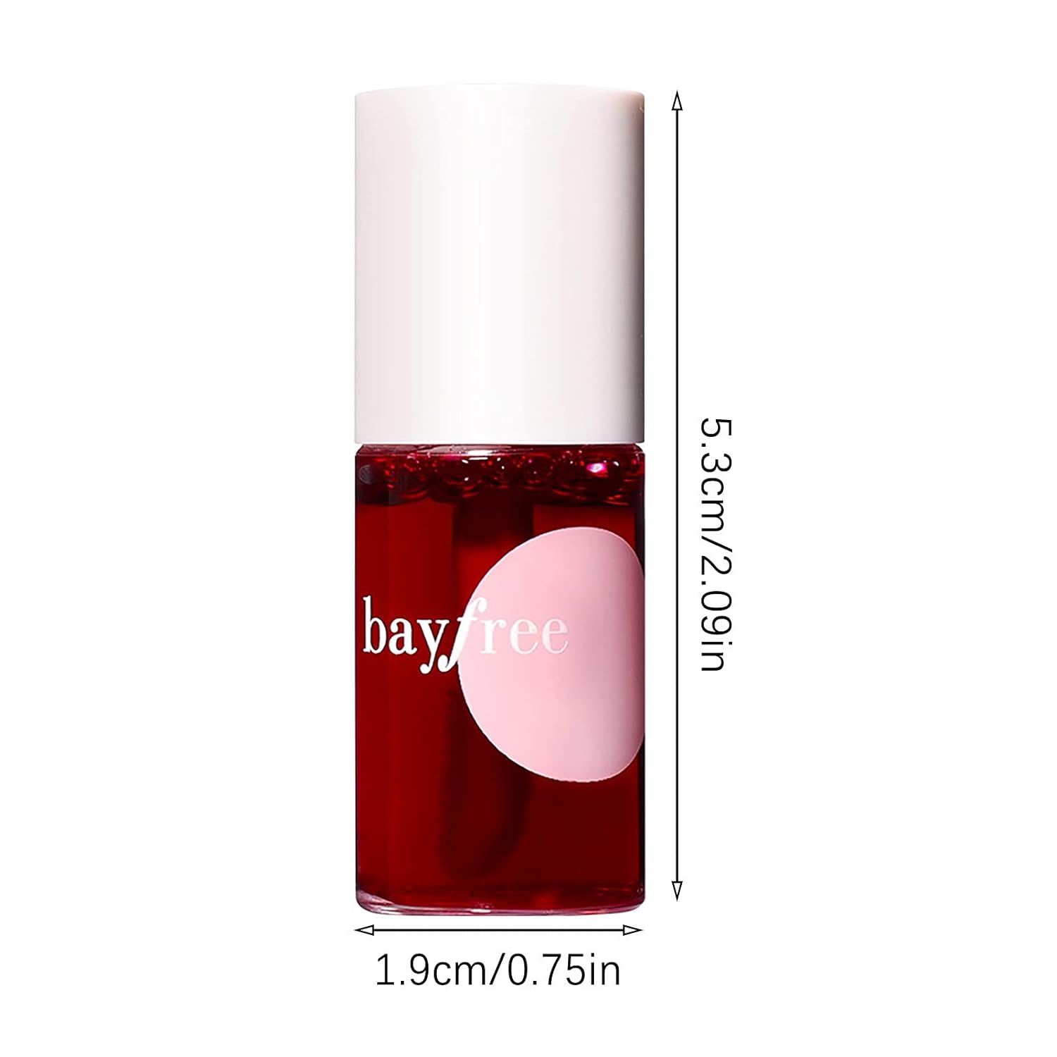 Lápiz labial para mejillas, labios Bayfree, 0.17 onzas líquidas, fijación y tinte de agua, lápiz labial hidratante natural, I Am Busy Lip Stain (B,