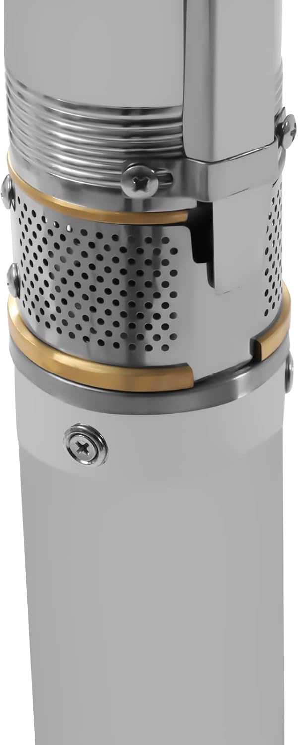 Fetcoi Bombas sumergibles con caja de control, 3 “OD Pipe 110V60HZ 0.55KW 0.75HP Bomba sumergible de pozo de acero inoxidable Bomba de pozo