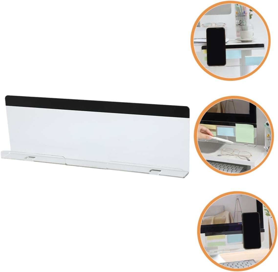 ULTECHNOVO 2 unids Mensaje Paquete Estante Monitor Panel lateral Notas Tableros Memo Pad Monitor Mensaje Tablero de notas Tablero de notas Tablero