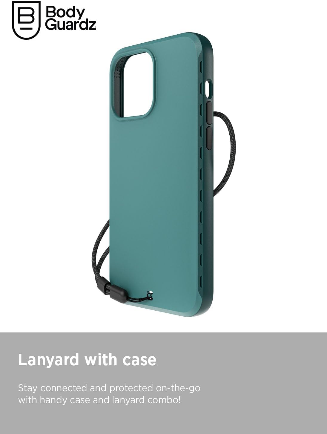 BodyGuardz Paradigm Pro Funda para iPhone 15 Pro Max, protección a prueba de golpes con clasificación de caída de 18 pies, compatible con MagSafe,