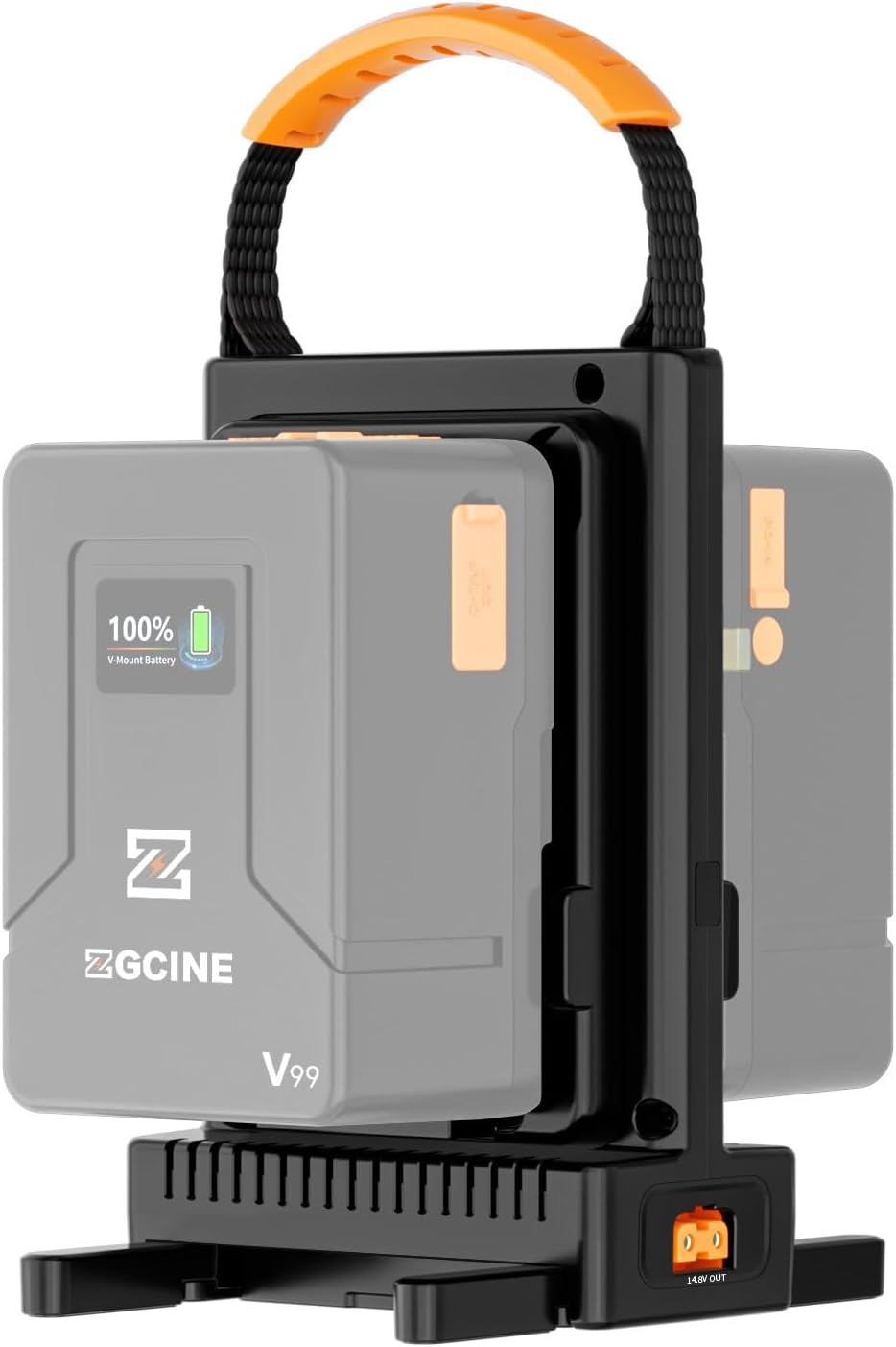 ZGCINE VM-C2 Kit de cargador dual para batería V-Mount V Lock, con fuente de alimentación USB-C PD100W, también compatible con Smallrig Neewer