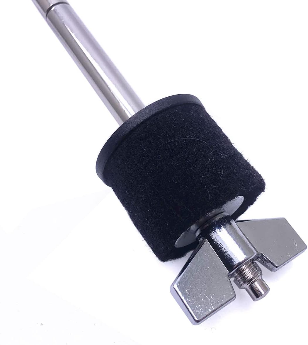 Soporte de abrazaderas de extensión de tambor + brazo de pluma de platillo en forma de Z con tuerca de ajuste rápido para soportes y soportes de