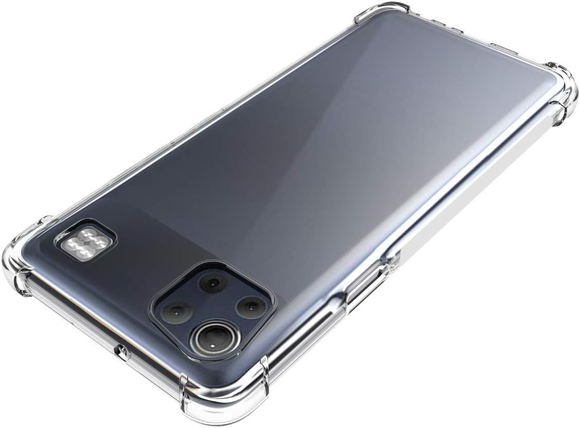 Caso para LG K92 5G Clear TPU cuatro esquinas cubierta protectora transparente suave funda