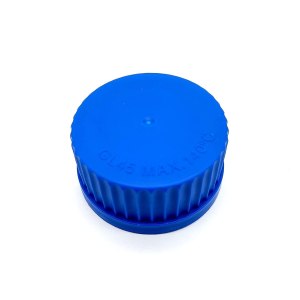 GL45 Tapones de rosca de polipropileno para botellas de medios de laboratorio con anillo de sellado interno moldeado de 284.0F, paquete de 8 GL45 Tapones de rosca de polipropileno para botellas de medios de laboratorio con anillo de sellado interno moldeado de 284.0F, paquete de 8