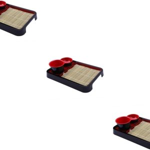 NOLITOY 3 juegos de platos de fideos fríos japoneses plato de sushi plato de sushi plato de aperitivo platos de pan de madera bandeja de fruta de NOLITOY 3 juegos de platos de fideos fríos japoneses plato de sushi plato de sushi plato de aperitivo platos de pan de madera bandeja de fruta de