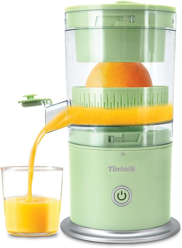 Exprimidor eléctrico de cítricos, recargable, inalámbrico, portátil, con USB, exprimidor automático de jugo de frutas para naranja, limón, pomelo,