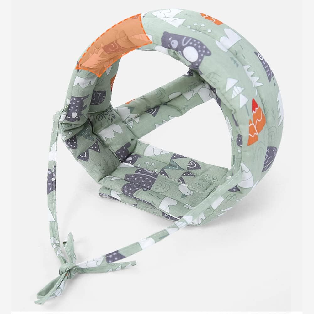 Casco de bebé para gatear caminando, protector de cabeza de bebé, lindo verano, transpirable, ajustable, protección de cabeza para bebé, sin golpes