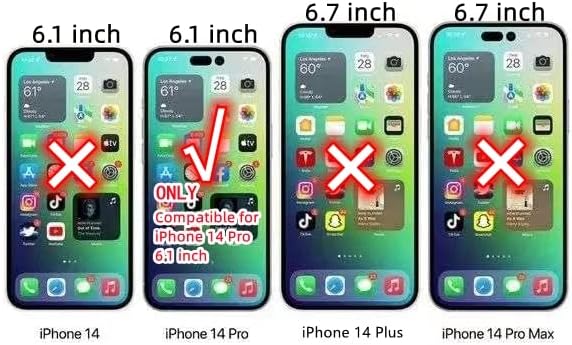 Blingy’s Funda para iPhone 14 Pro, para mujeres y niñas, diseño floral divertido, transparente, suave, TPU transparente, compatible con iPhone 14