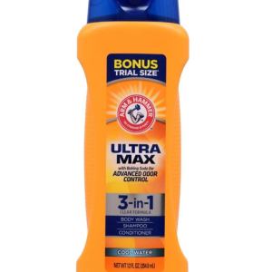 Arm & Hammer Ultra Max Champú Acondicionador 3 en 1 Gel de baño Agua Fría 12 oz Arm & Hammer Ultra Max Champú Acondicionador 3 en 1 Gel de baño Agua Fría 12 oz