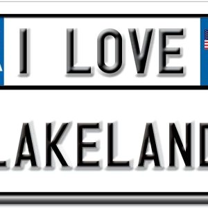 LAKELAND IMÁN FRIGORÍFICO FLORIDA (FL) IMANES USA SOUVENIR I LOVE GIFT (Var. TARGA) LAKELAND IMÁN FRIGORÍFICO FLORIDA (FL) IMANES USA SOUVENIR I LOVE GIFT (Var. TARGA)