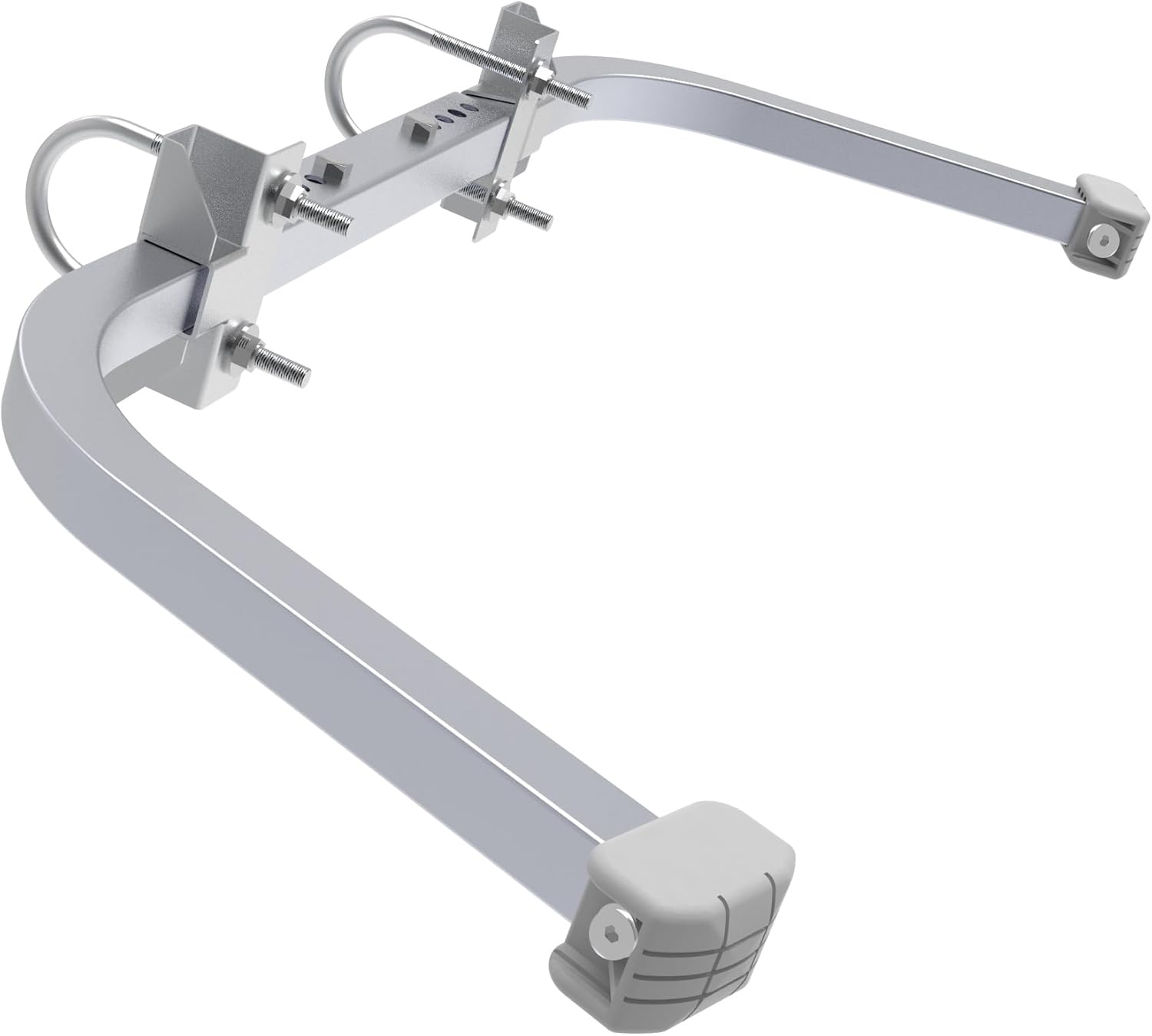 Estabilizador de escalera, accesorio estabilizador de escalera extendido para canaleta de techo y pared, escalera, separador de aluminio para
