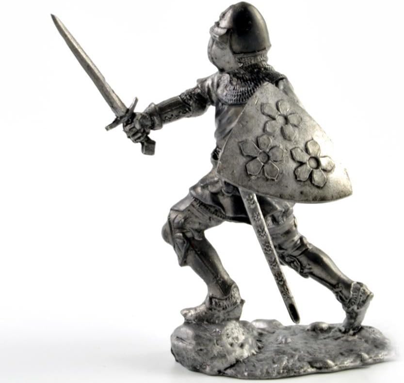 Bohemia Knight, 14th century Escultura de metal. Colección 54mm (escala 132) Figura en miniatura. Tin Toy Soldiers