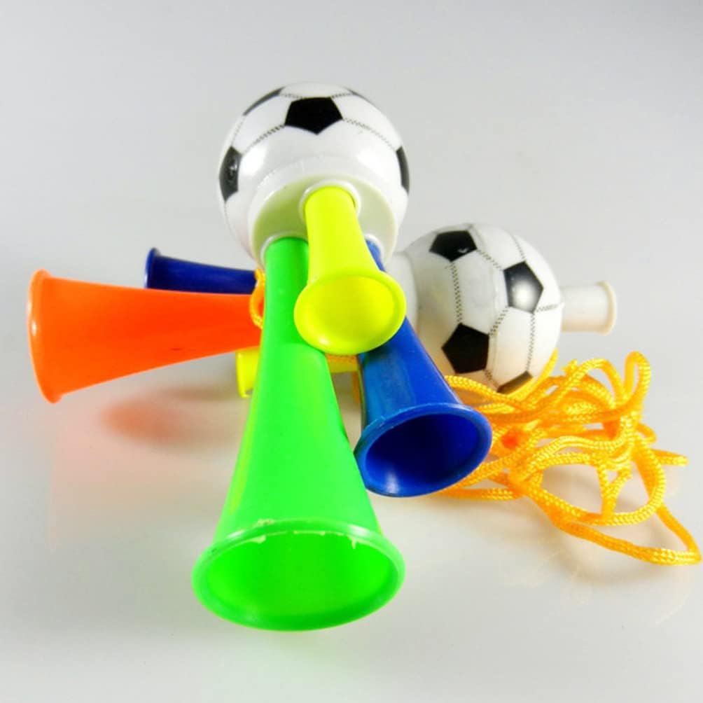 Ipetboom Juguetes de 20 piezas para fanáticos del fútbol, trompeta, bocina de aire, fabricante de ruido fuerte, fabricantes de ruido de fútbol,