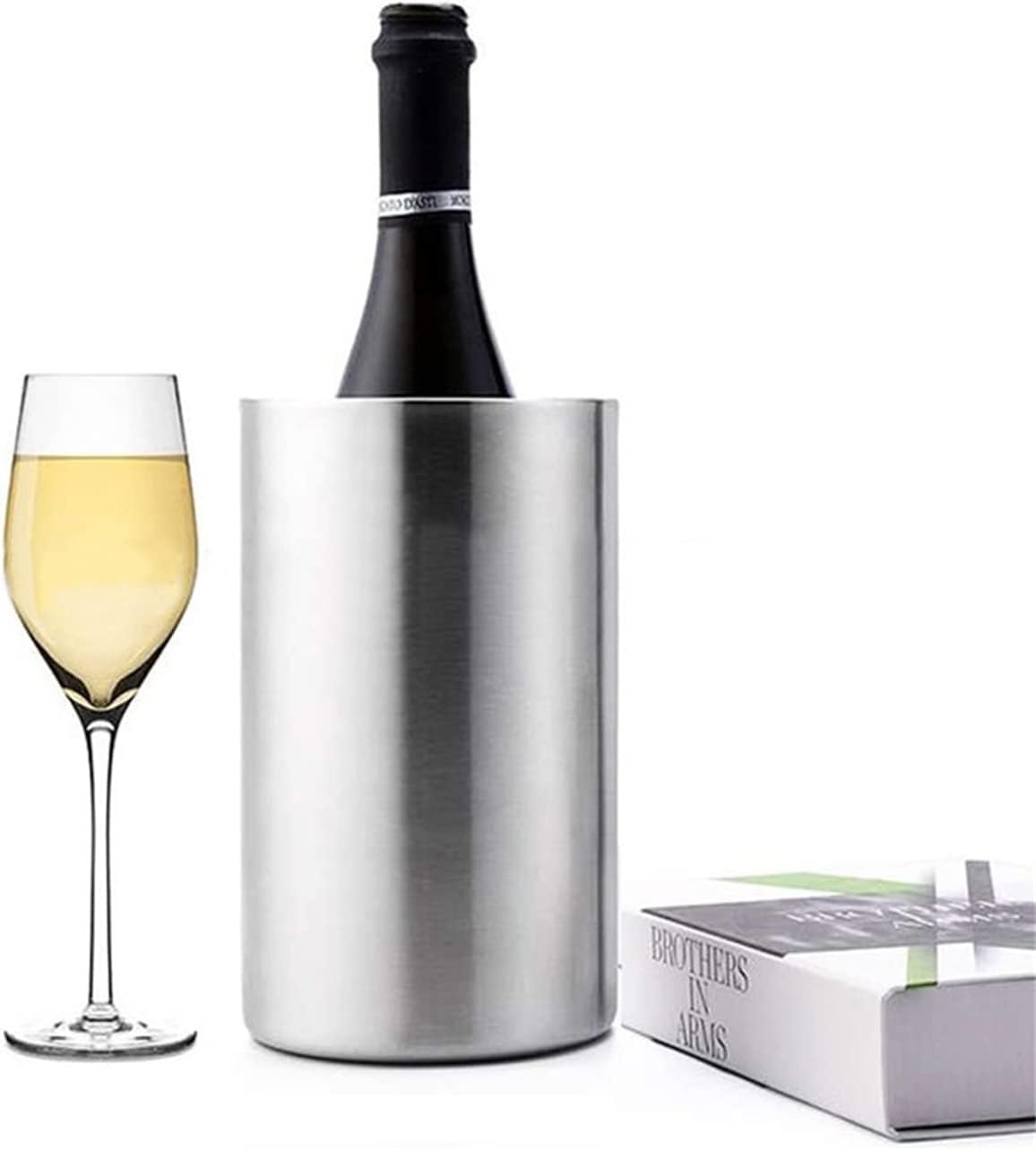 CdyBox Cubo creativo europeo del refrigerador del vino del hogar del cubo del refrigerador del vino del acero inoxidable