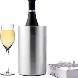 CdyBox Cubo creativo europeo del refrigerador del vino del hogar del cubo del refrigerador del vino del acero inoxidable CdyBox Cubo creativo europeo del refrigerador del vino del hogar del cubo del refrigerador del vino del acero inoxidable