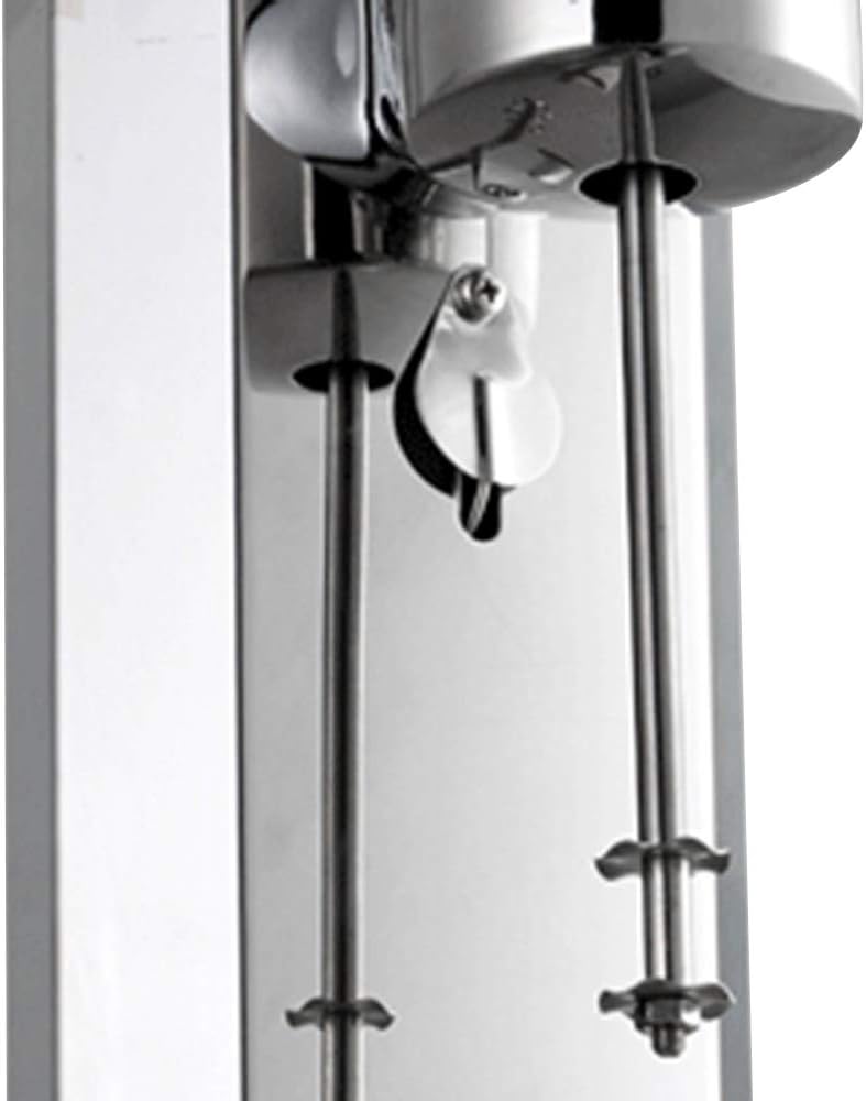 Batidora eléctrica de acero inoxidable de doble cabezal para batidos, licuadora de 110 V para el hogar, batidora de helado suave para el hogar,