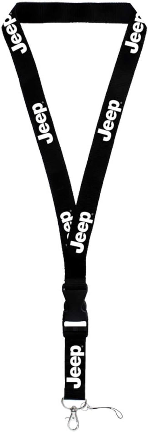 Au-TOMOTIVE GOLD Llavero con cordón para Jeep (negro), Negro –