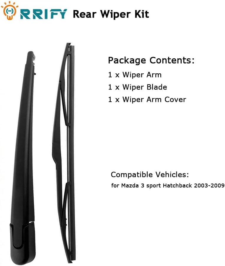 Juego de limpiaparabrisas trasero BP4K-67-421 para Mazda 3 sport Hatchback 2003-2009