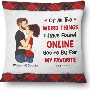 Personalizada de todas las cosas extrañas que he encontrado en línea You’re by Far Favorite Pillow Birthday for Couple Hubby Wifey Boyfriend Personalizada de todas las cosas extrañas que he encontrado en línea You’re by Far Favorite Pillow Birthday for Couple Hubby Wifey Boyfriend