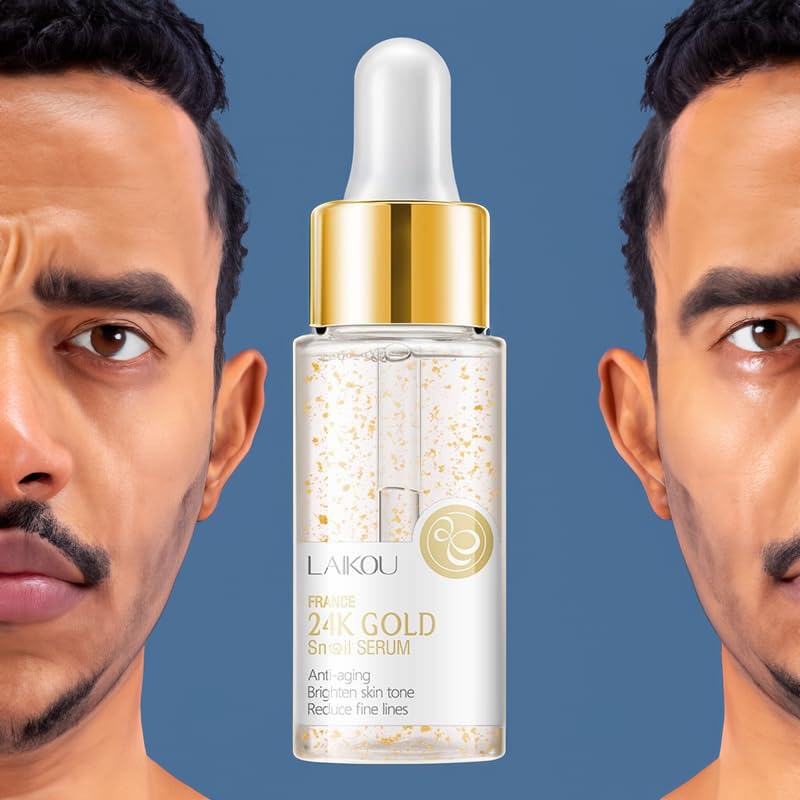 EKHAYA – Suero reparador de mucina de caracol suero hidratante de esencia de mucina de caracol con vitamina C para rejuvenecimiento de la piel,