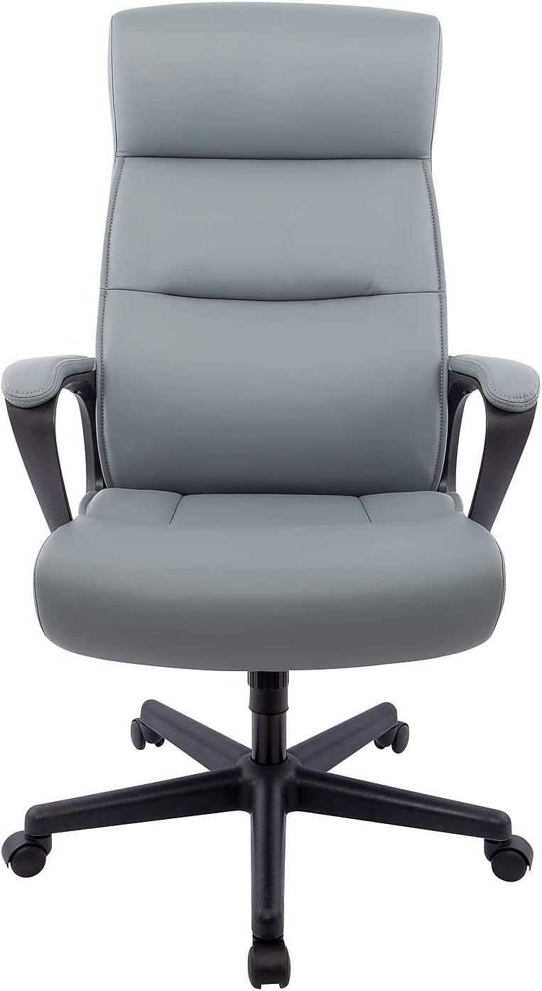 STAPLES Rutherford Luxura – Silla de gerente, gris, paquete de 2 (58677Vvs)