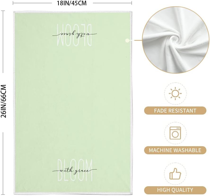 Toallas de cocina de primavera para decoración del hogar, paños de cocina a cuadros de búfalo de 18 x 26 pulgadas, ultra absorbentes, paño de secado