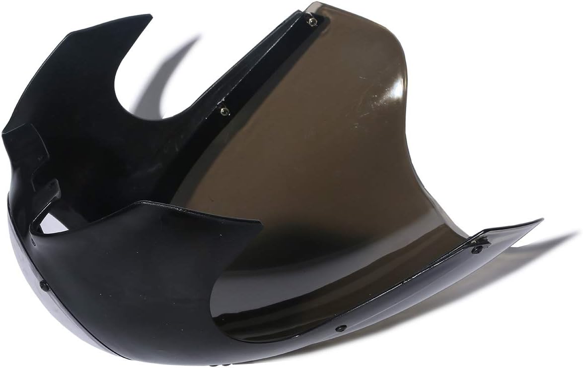 XMT-Moto – Pantalla de carenado de faros delanteros de 5.75 pulgadas, 5-34 pulgadas, color negro y humo retro Cafe Racer Drag se adapta a Harley
