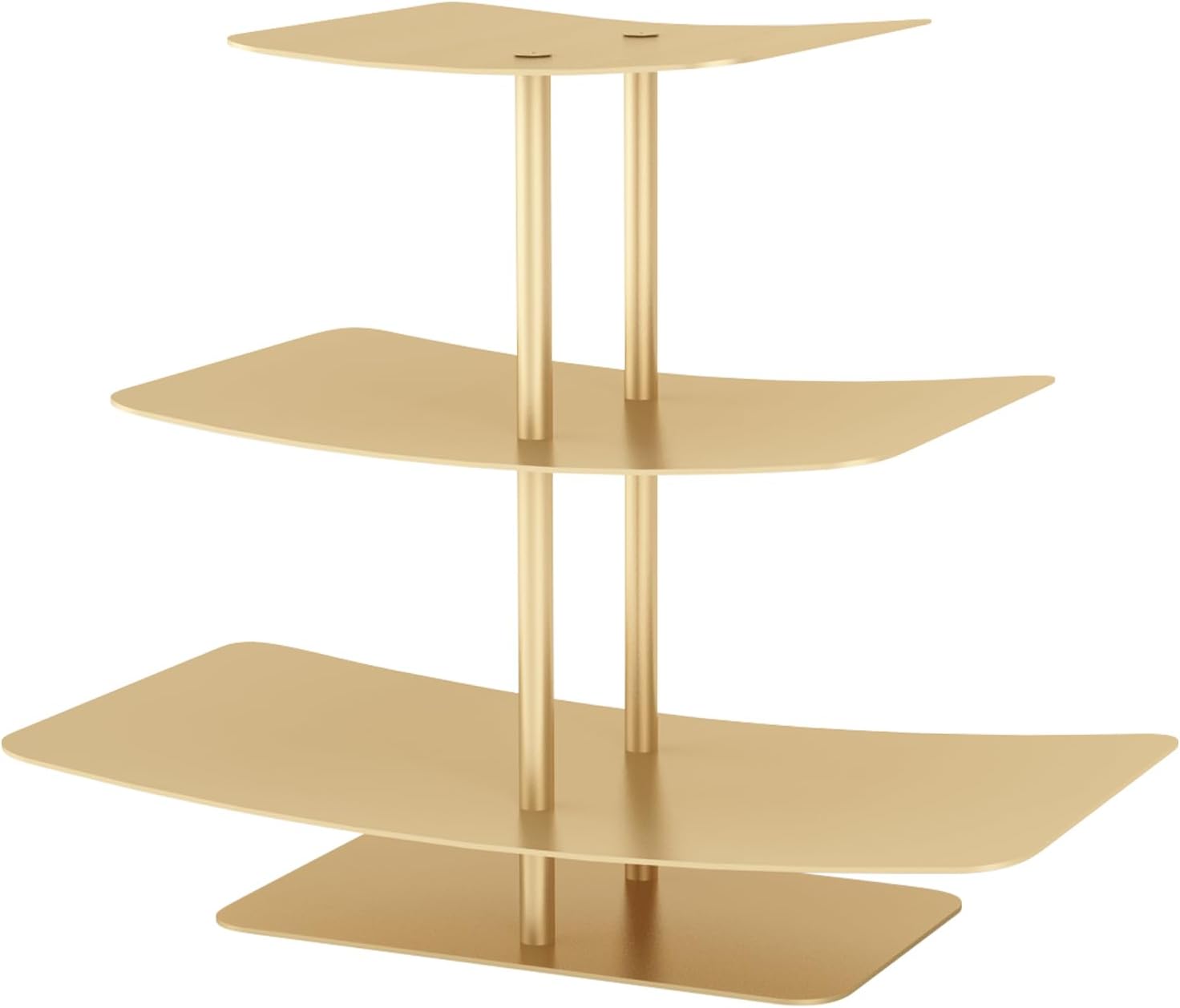 ICIUIOIR Juego de soporte para cupcakes para mesa de postres, mini soporte de metal para cupcakes, torre de cupcakes, soporte de postre