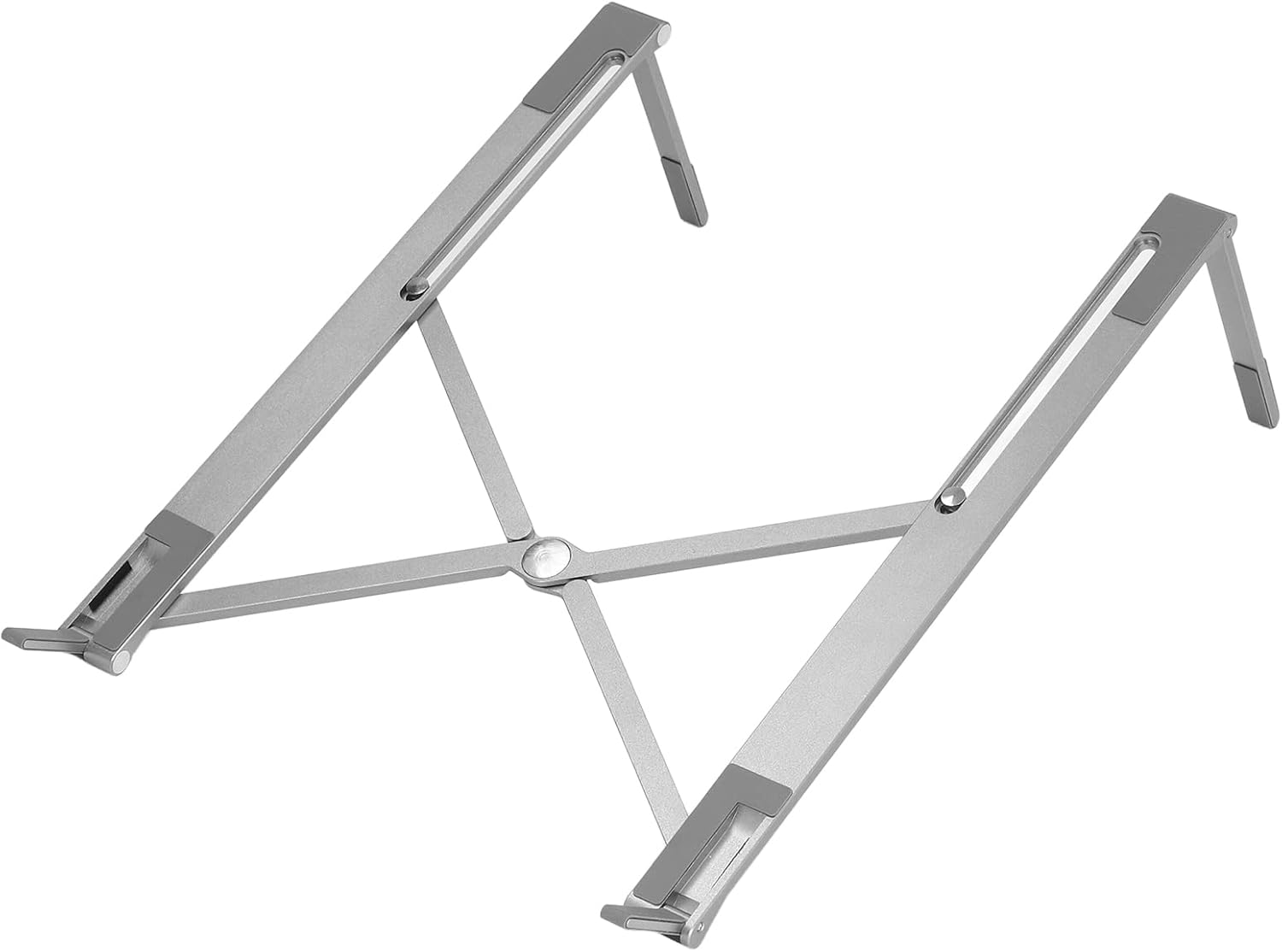 Soporte plegable y ajustable para laptop, monitor portátil, soporte de computadora de escritorio portátil para tableta de 10 a 17 pulgadas, gris