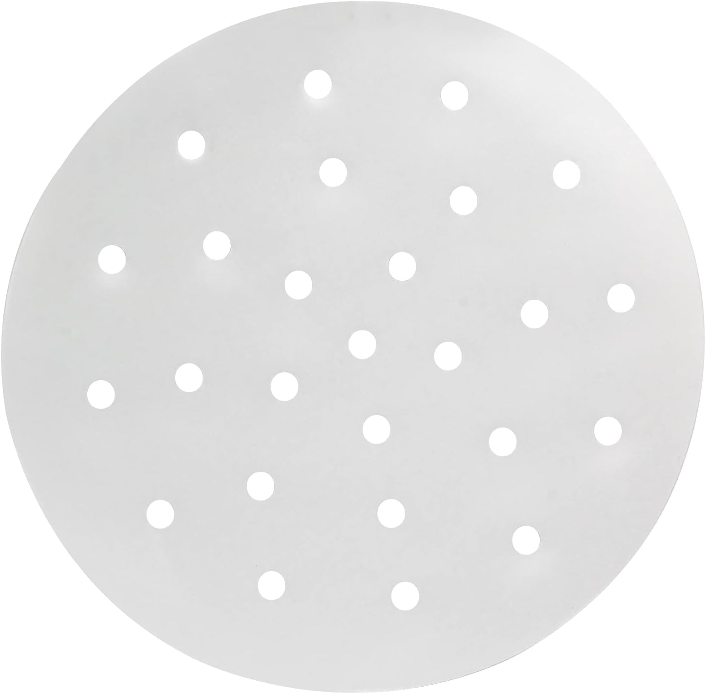 100 piezas de papel de bola de masa de bambú de papel vaporizador de 7 pulgadas con agujeros, papel pergamino para freír al aire, hornear