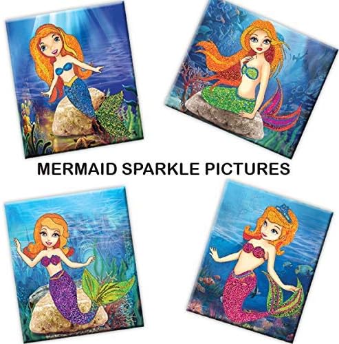 Toykraft Artes y manualidades para niños de 5 a 12 años, kit de manualidades de sirena, kits de arte de arena para niños, kits de manualidades para
