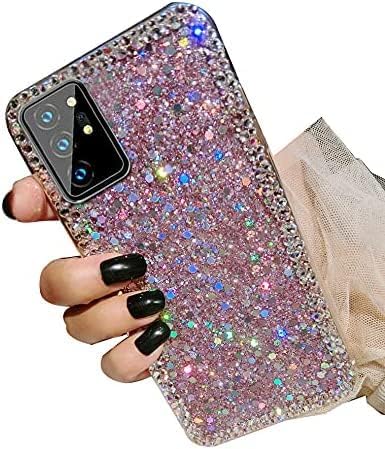 Funda protectora para Samsung Galaxy A52 5G para Samsung Galaxy A52 5G, con purpurina 3D para mujer, con diamantes de imitación y diamantes de