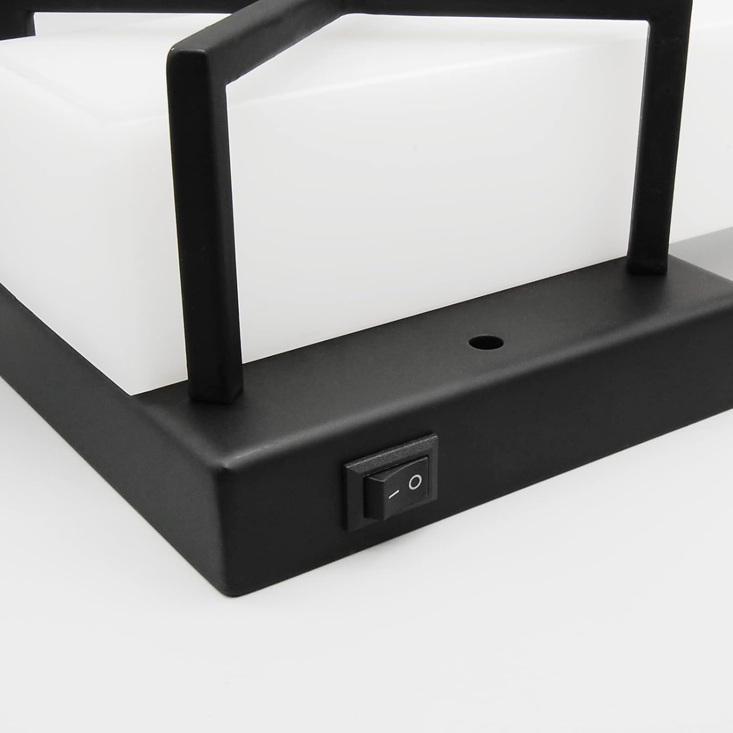 Dream lighting Aplique de pared LED de 12 voltios para casa rodante con interruptor para autocaravana, cámper, remolque, dormitorio, negro mate,