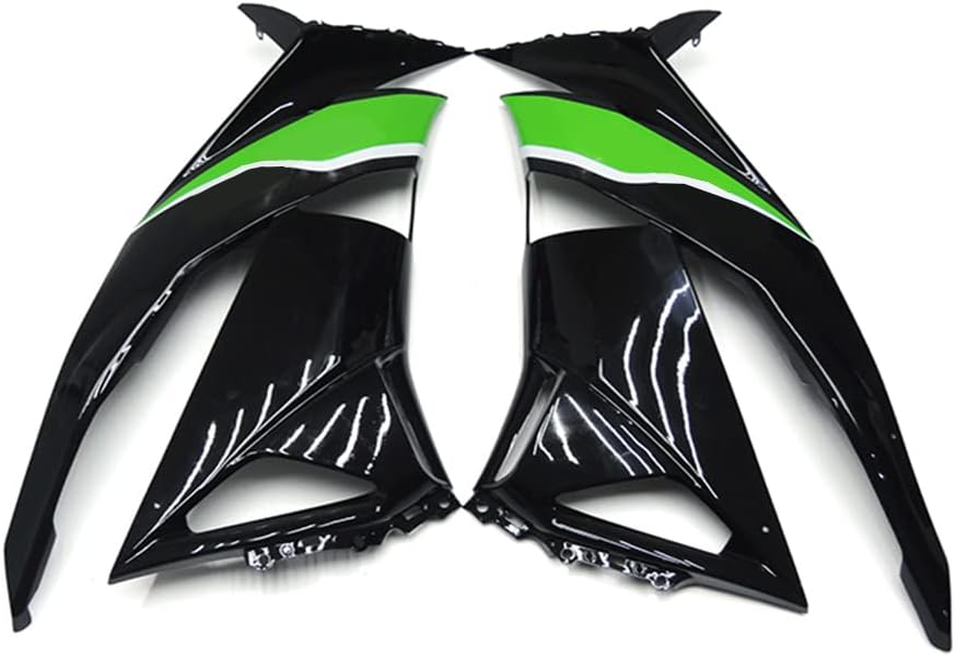 Kit de carenado de motocicleta apto para Kawasaki ZX6R 2009-2012 2010 2011 carenados ABS plástico inyección cuerpo verde negro kit
